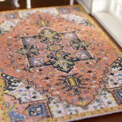 Persian rug with floral motifs and rich colors
