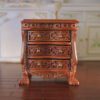Jacobean-style miniature wooden chest of drawers