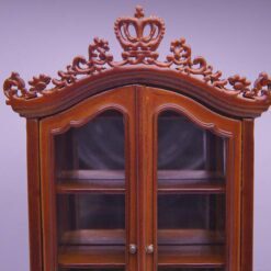 Gothic Miniature Wooden Cabinet with Mirror 11 Gothic-style miniature wooden cabinet with mirror and drawers
