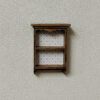Vintage Wall Cabinet Miniature Kit 1 Miniature vintage wall cabinet with decorative floral paper