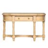 Farmhouse Miniature Half-Moon Table for Dollhouse 1 Farmhouse miniature half-moon table in natural finish for dollhouse
