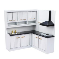 Miniature Kitchen Cabinet with Sink and Exhaust Fan 9 Miniature kitchen cabinet set with sink and exhaust fan