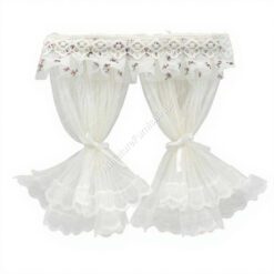 Alternative view of Miniature Furnishing Lace Tulle Dollhouse Curtains X Set of 2