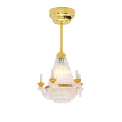 Dollhouse Crystal Candle Chandelier
