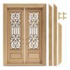 Dollhouse Double Door w/ Lattice Panes