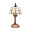 Dollhouse Electromagnetic Model White Tiffany Table Lamp Luxury