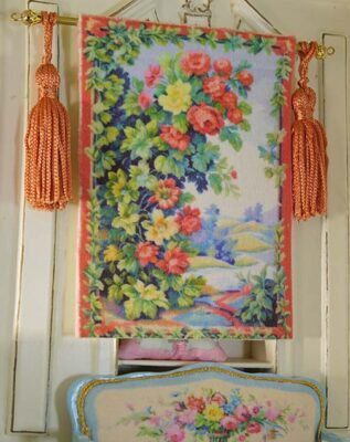 Miniature Aubusson Tapestry