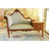 Victorian miniature coffee table and armchair in mahogany finish