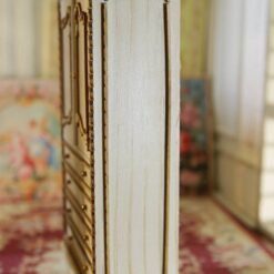 miniature display cabinet, Victorian-style cabinet, dollhouse furniture