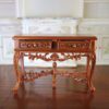Empire-style miniature wooden desk with carvings