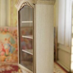Victorian-style miniature wooden display cabinet