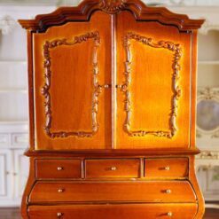 Mahogany Dollhouse Wardrobe