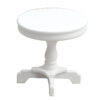 Round miniature pedestal table in multiple finishes for dollhouses.