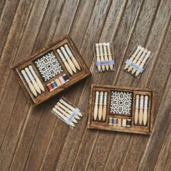 Lace Bobbin Storage Box Miniature Kit 9 Lace bobbin storage box kit for dollhouses