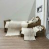 Dollhouse Vintage Bed Kit 2 A vintage dollhouse bed with a cozy and detailed design.