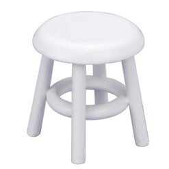 Miniature nursery furniture set including crib, cradle, high chair, and more.