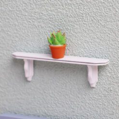 Miniature wooden shelf for dollhouse