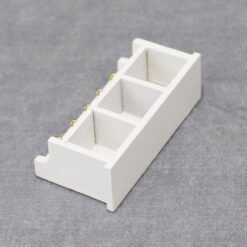Miniature wooden wall hook rack for dollhouse