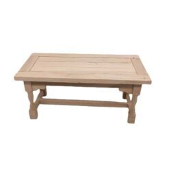 Miniature wooden dining table for dollhouses.