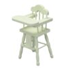 Miniature nursery furniture set including crib, cradle, high chair, and more.