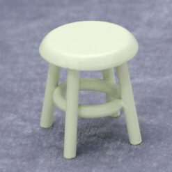 Miniature nursery furniture set including crib, cradle, high chair, and more.